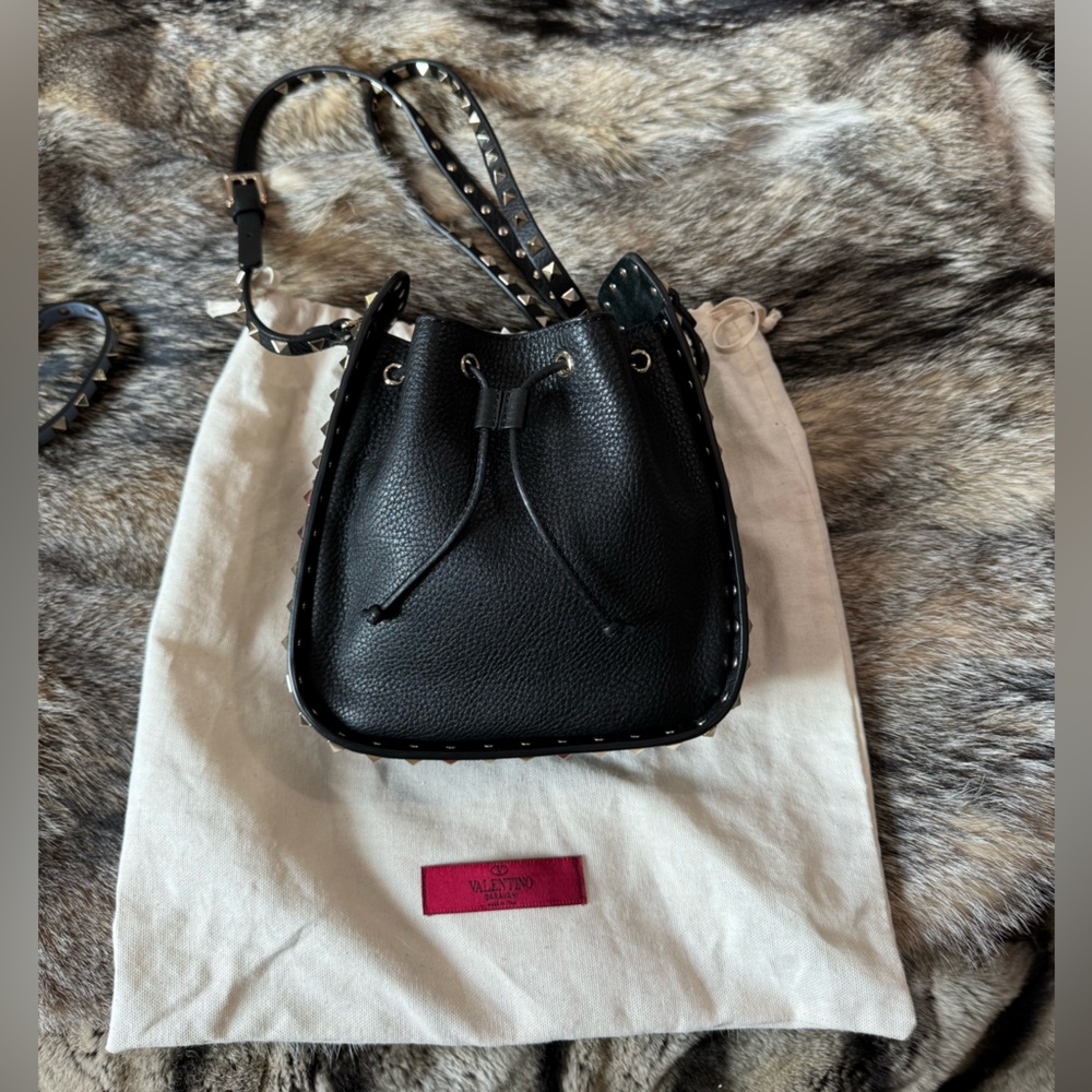 Valentino rock stud bucket bag